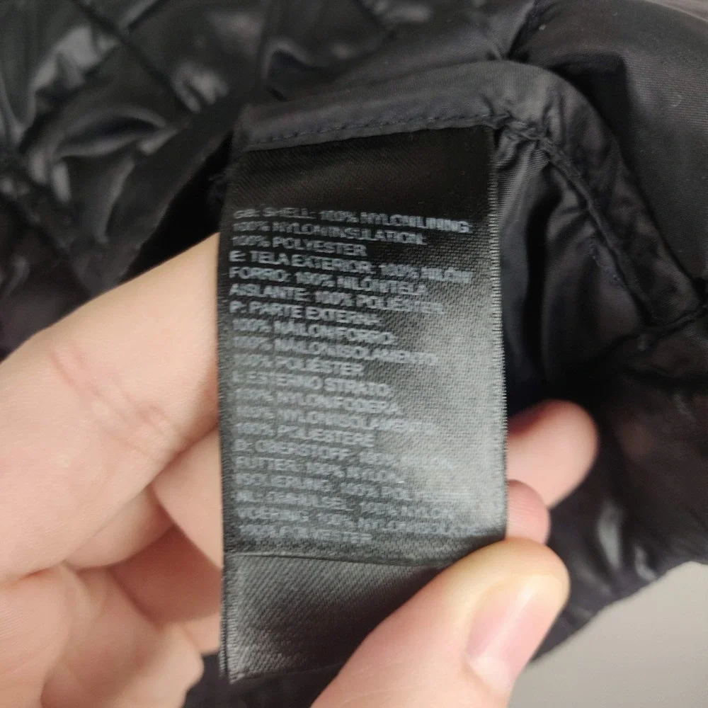 The North Face Thermoball Jacket Womens Small Black Quilted Puffer Full‎ Zip